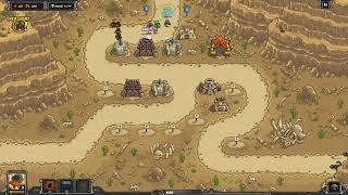 Kingdom Rush Frontiers Dunes of Despair  FULL PLAYTHROUGH  VETERAN  4k  60fps [upl. by Lebam]