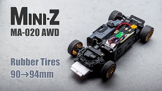 Kyosho MiniZ AWD MA020 is Fun With Rubber Tires Too [upl. by Nova279]