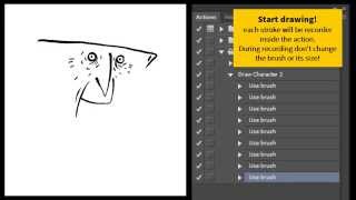 Recording a drawing with a Photoshop action [upl. by Boyes]