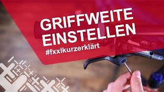 Wie stelle ich die Griffweite einer ShimanoScheibenbremse ein fxxlkurzerklärt [upl. by Annayar]