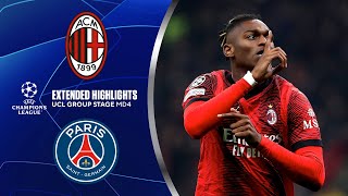 AC Milan vs Paris SaintGermain Extended Highlights  UCL Group Stage MD 4  CBS Sports Golazo [upl. by Yor352]