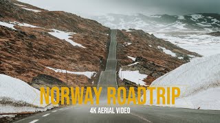 Norway Camper Road Trip  4K Aerial Video [upl. by Cerell]