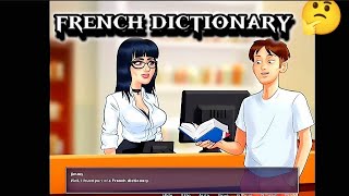 Summertime saga Finding French dictionary 🤔Summertime saga French dictionary walkthrough [upl. by Llemrej154]