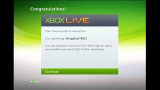 Setup Xbox Live Account [upl. by Simson]