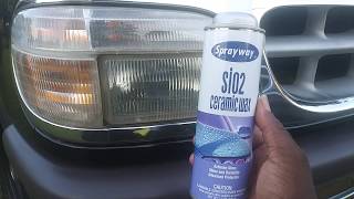 Sprayway sio2 ceramic wax os great for headlights [upl. by Ahsertal]