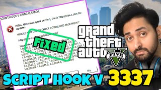 SCRIPT HOOK V FOR GTA 5 VERSION 3337  SCRIPT HOOK V  GTA 5 MODS  HINDIURDU  THE NOOB [upl. by Zul]