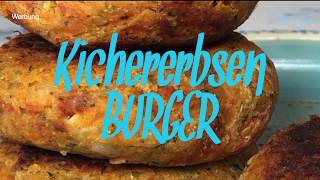 Kichererbsen Burger  Rezept  vegan [upl. by Patin689]