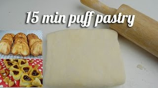 15Minutes puff pastry recipe [upl. by Standley]