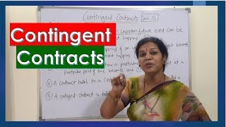 quotContingent Contracts amp Its Featuresquot in Law Subject By DrDevika Bhatnagar [upl. by Akeimat684]