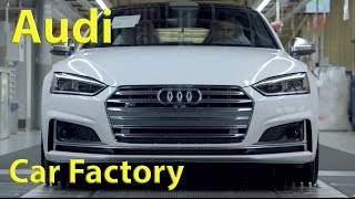 Audi RS5 S5 A5 Q2 Car Factory Ingolstadt Germany Production Assembly [upl. by Sabrina873]