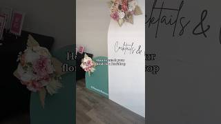 How to attach your florals to a backdrop stand✨ DIY [upl. by Patricia582]