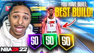 OVER POWERED POINT GUARD BUILD IN NBA 2K22 BEST BUILD FOR SHOOTING amp DRIBBLING [upl. by Sirc385]