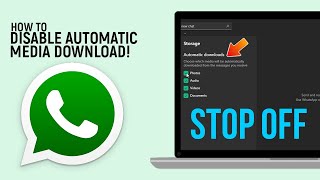 How To Stop off WhatsApp Auto Download  How to stop auto downloading photo amp video ratheeshkumarp [upl. by Tayib]