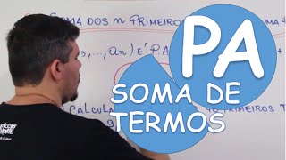 PA PROGRESSÃO ARITMÉTICA SOMA DOS N PRIMEIROS TERMOS [upl. by Duomham]