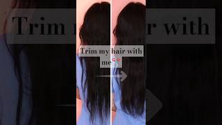 DIY trim on mediumlong hair diyhaircut hairtrimming longhair [upl. by Gallagher]