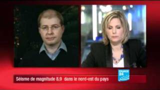 Vincent Touraine correspondant de FRANCE 24 à Tokyo [upl. by Neelrad]