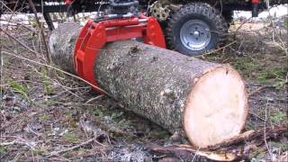 ATV hydraulic timber trailer quotFORESTER 3400quot [upl. by Regdirb]