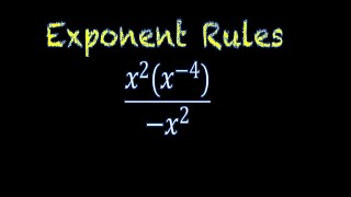 Exponent Rules  Examples [upl. by Brower]