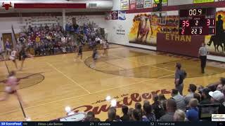 Ethans Ava Lingemann drills the halfcourt shot only to have it waved off after a traveling call [upl. by Ozner]