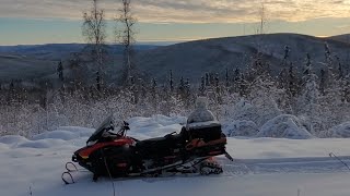 Fairbanks Ak first SNOW😶‍🌫️amp 3rd yr review Skidoo Skandic 600 ACE [upl. by Christine]