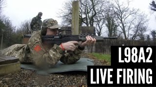 L98A2 Cadet GP rifle  Live firing Army cadet force instructors [upl. by Haig]