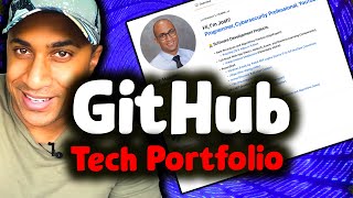 Tutorial How to Create a Portfolio on Github BEAUTIFUL  Cybersecurity IT or Developer [upl. by Annazor]