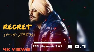 regret sadhu moosa wala  song status video Punjabi song status [upl. by Robenia]