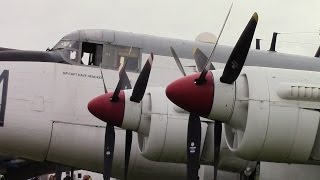 Avro Shackleton WR963 engine run at CAF Coventry 2nd May 2015 [upl. by Shah]