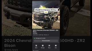 115000 For A 2024 Chevy 2500 ZR2 Bison Dealerships Gone Roguechevy bison truck [upl. by Undis990]