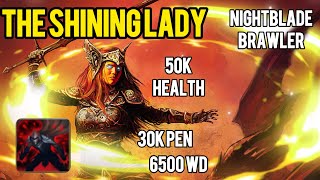 ESO 50k health Shining Lady BRAWLBLADE PvP Build Update 44 Theory Craft [upl. by Aikemaj166]