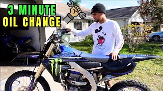 2021 YZ450F OIL CHANGE  HOW TO DIRTBIKE OIL CHANGE  Mr2Moto [upl. by Lally]