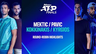 MekticPavic vs KokkinakisKyrgios  Nitto ATP Finals [upl. by Yelik]