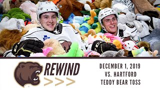 Hershey Bears Rewind December 1 2019Teddy Bear Toss [upl. by Dorelle]