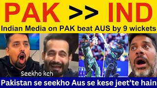 😍 Indian media beautiful reaction today match Pakistan win  Vikrant Gupta on Pakistan Win vs AUS [upl. by Ynattir]