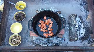 HOW TO MAKE A BILTONG PASTA POT ON THE BRAAI BEST BRAAI EVER [upl. by Maura880]