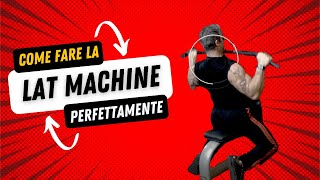 Tutorial Lat Machine  Perfetta esecuzione spiegata in 2 minuti [upl. by Pentheas]