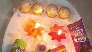 Amazing Chocolates lollies Diyas sweets [upl. by Burrton]