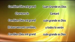 FR Cuan Grande es Dios con letra español y francesmp4 [upl. by Alorac]