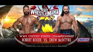 Full Match Wwe United States Championship Robert Roode Vs Drew McIntyre WrestleMania [upl. by Ramyaj]