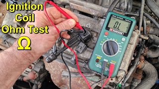 Ignition Coil Test using a Multimeter [upl. by Enorahs208]