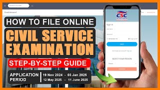 HOW TO FILE CIVIL SERVICE EXAM ONLINE 2025 [upl. by Eidnahs782]