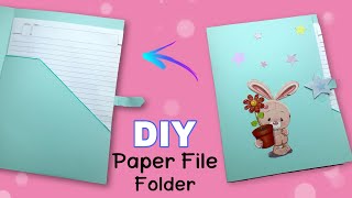 how to make file folder  diy file folder  paper file folder a4 size [upl. by Allmon]