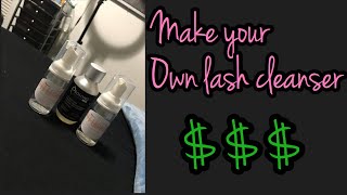 MAKE YOUR OWN quotLASH CLEANSERquot MEGA VOLUME LASHES HYBRID LASH EXTENSIONS [upl. by Magulac379]