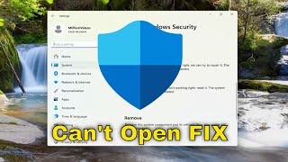 Can’t Open Windows Security on Windows 11 Solution [upl. by Enegue472]