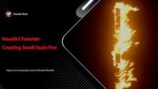 Houdini Tutorial Creating Small Scale Fire [upl. by Rbma793]