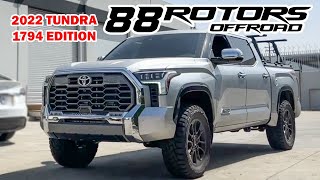 2022 TOYOTA TUNDRA 1794 EDITION 3quot LIFT WITH OME SPRINGS AND 35quot TIRES [upl. by Seaden]