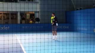 Stanislas Wawrinka  Practice ATP World tour 2014 [upl. by Karas504]