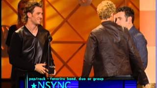 Nsync wins PopRock Favorite Band Duo or GroupAMA 2002 [upl. by Nonnac]