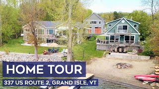 Vermont Home Tour  Champlain Island Lakefront Compound  Lake Champlain Real Estate [upl. by Radman27]