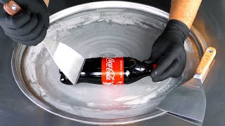 ASMR tingles with tapping amp scratching  satisfying CocaCola Ice Cream Rolls ear to ear 4k mukbang [upl. by Harris]